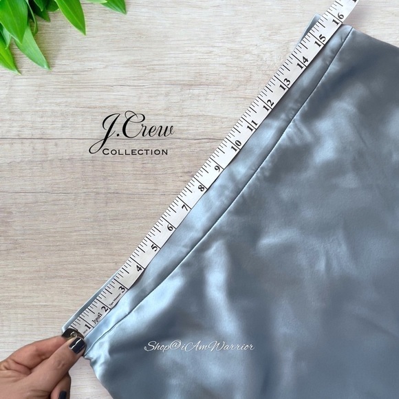 J.Crew Collection NWT sky blue fluid silk charmeuse maxi skirt  *shop@iamwarrior - Picture 9 of 13